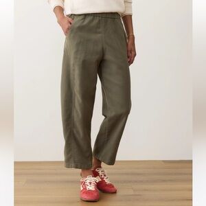 Marine Layer Jessie Barrel Pants dusty olive - medium worn once